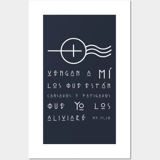 Christian Biblical phrase illustration Posters and Art